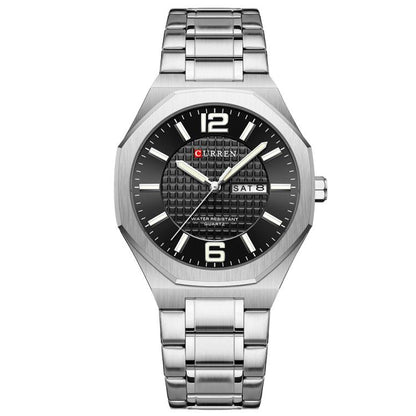 Curren Steel Band Calendar Men'S Business Quartz Watch