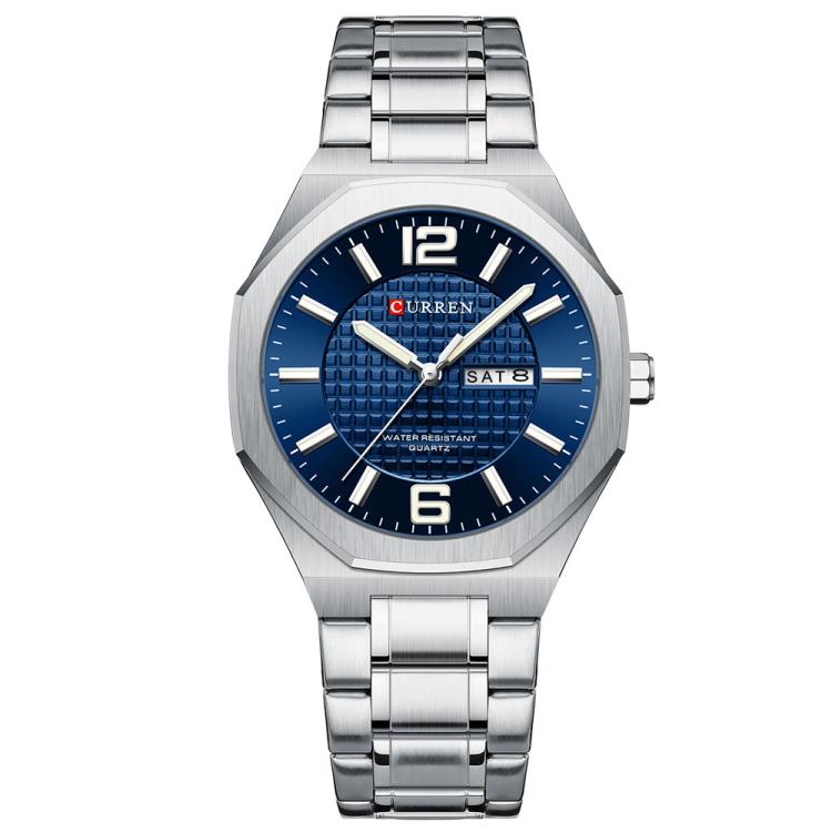 Curren Steel Band Calendar Men'S Business Quartz Watch