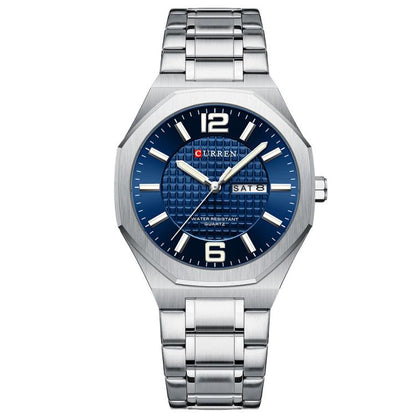 Curren Steel Band Calendar Men'S Business Quartz Watch