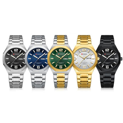 Curren Steel Band Calendar Men'S Business Quartz Watch