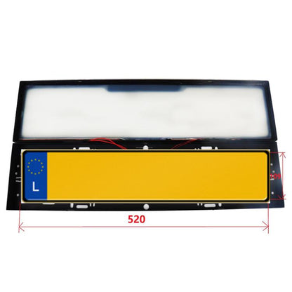 Fog Version EU Standard Double License Plate Frame Car Modification Accessories, EU Standard Double