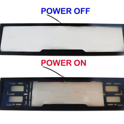 Fog Version EU Standard Double License Plate Frame Car Modification Accessories, EU Standard Double