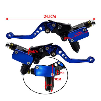 1pair Universal Aluminum Alloy Left and Right Hydraulic Clutch Motorcycle Brake Pump