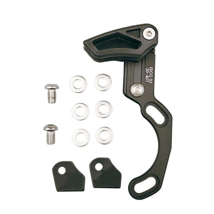 Bicycle Front Derailleur Single-Plate Positive Negative Tooth Chain Guide, ISG03 Model Black, ISG03 Model Red, ISG05 Model Black, ISG05 Model Red, BB Center Shaft Model Black, BB Center Shaft Model Red