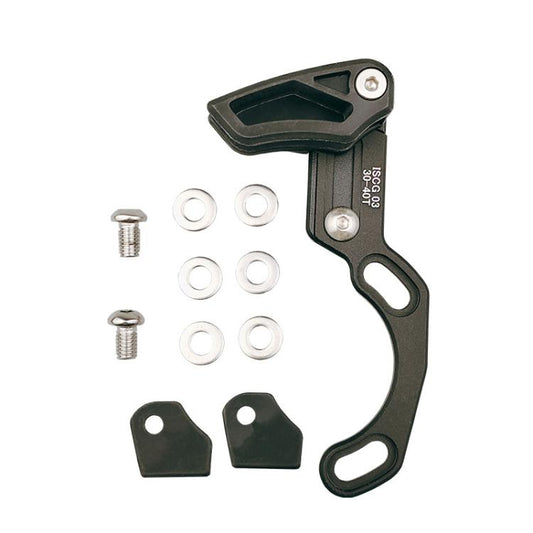 Bicycle Front Derailleur Single-Plate Positive Negative Tooth Chain Guide, ISG03 Model Black, ISG03 Model Red, ISG05 Model Black, ISG05 Model Red, BB Center Shaft Model Black, BB Center Shaft Model Red