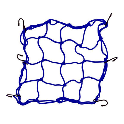 Motorcycle Scooter Fuel Tank Mesh Bag 6 Hooks Elastic Webbing Expandable Mesh Bag