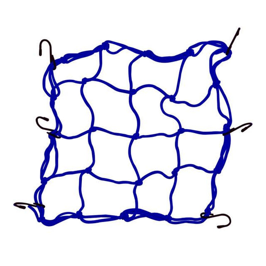 Motorcycle Scooter Fuel Tank Mesh Bag 6 Hooks Elastic Webbing Expandable Mesh Bag