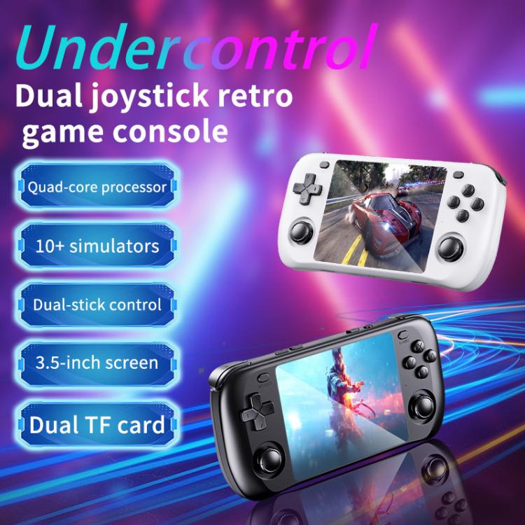H36S 3.5 Inch IPS HD Screen Retro PSP Game Console Linux System GBA Handheld Video Game Console, 64G, 128G