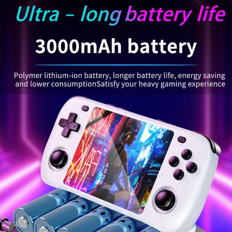 H36S 3.5 Inch IPS HD Screen Retro PSP Game Console Linux System GBA Handheld Video Game Console, 64G, 128G