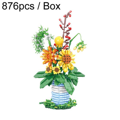 Kids Building Blocks Bouquet Puzzle Toys Adult Gift Small Pellet Building Blocks Set, 864pcs / Box, 1064pcs / Box, 770pcs / Box, 873pcs / Box, 876pcs / Box, 625pcs / Box, 576pcs / Box, 422pcs / Box, 578pcs / Box