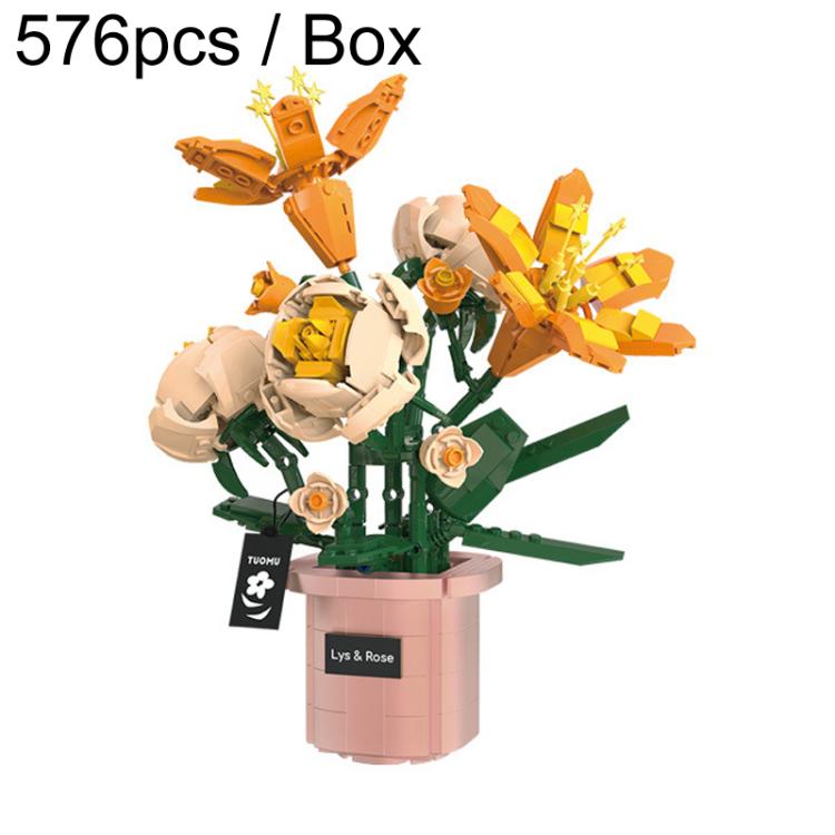Kids Building Blocks Bouquet Puzzle Toys Adult Gift Small Pellet Building Blocks Set, 864pcs / Box, 1064pcs / Box, 770pcs / Box, 873pcs / Box, 876pcs / Box, 625pcs / Box, 576pcs / Box, 422pcs / Box, 578pcs / Box