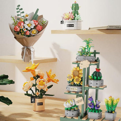 Kids Building Blocks Bouquet Puzzle Toys Adult Gift Small Pellet Building Blocks Set, 864pcs / Box, 1064pcs / Box, 770pcs / Box, 873pcs / Box, 876pcs / Box, 625pcs / Box, 576pcs / Box, 422pcs / Box, 578pcs / Box