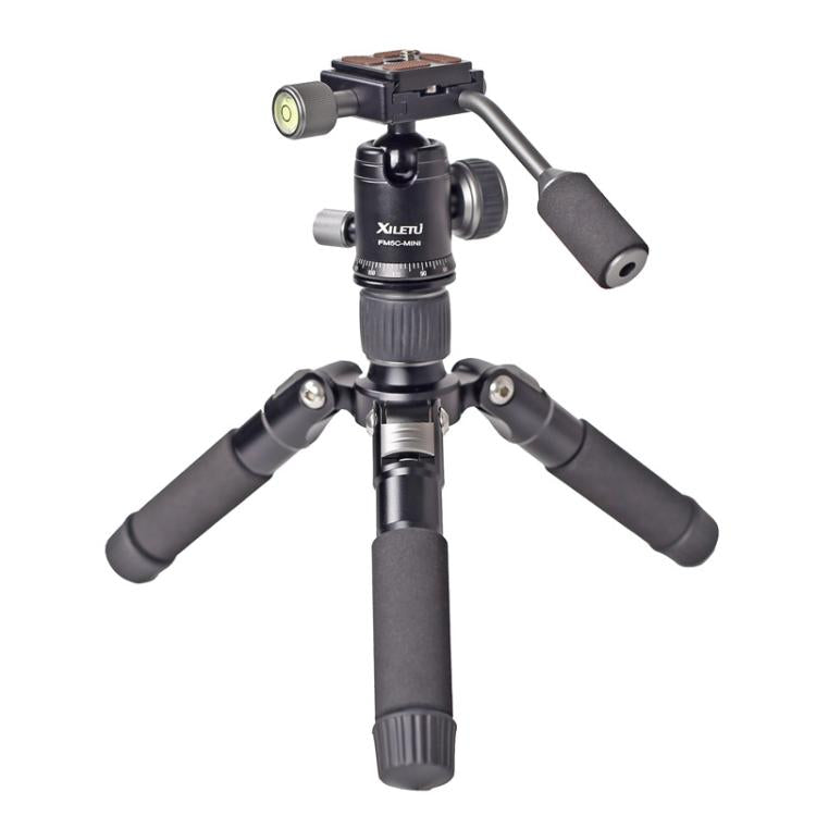 XILETU FM5C-MINI Adjustable 16.5-51cm Aluminum Tripod with 26mm Ball Head 6kg Load Capacity for 360-degree Panoramic Shooting, FM5C-MINI