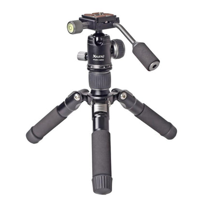 XILETU FM5C-MINI Adjustable 16.5-51cm Aluminum Tripod with 26mm Ball Head 6kg Load Capacity for 360-degree Panoramic Shooting, FM5C-MINI