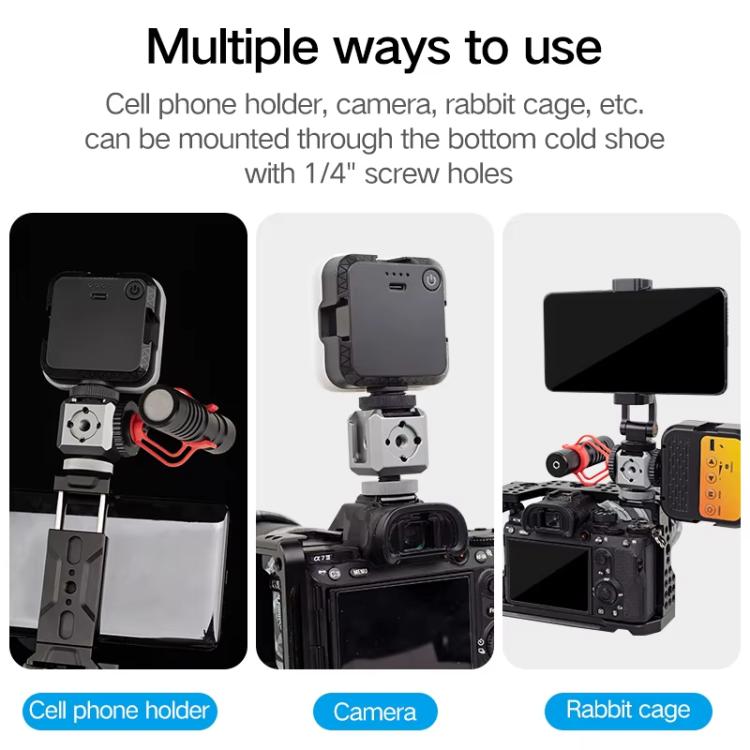 XILETU  XDS-15  Multi-head Cold Shoe Mount Adapter for Camera Flash, Microphone, LED Light, XDS-15