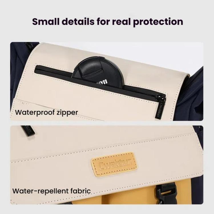 Shoulder Camera Bag Waterproof Crossbody Microsingle DSLR Camera Messenger Bag, Cwatcun D191 Medium, Cwatcun D191 Large