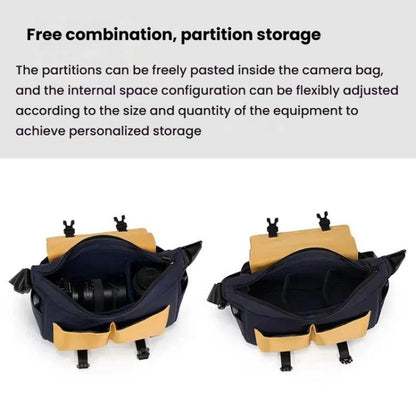 Shoulder Camera Bag Waterproof Crossbody Microsingle DSLR Camera Messenger Bag, Cwatcun D191 Medium, Cwatcun D191 Large