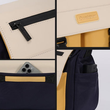 Shoulder Camera Bag Waterproof Crossbody Microsingle DSLR Camera Messenger Bag, Cwatcun D191 Medium, Cwatcun D191 Large