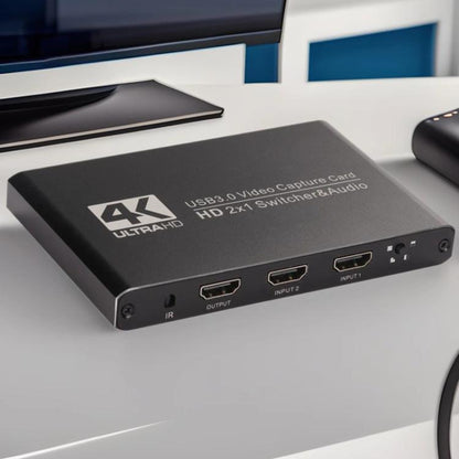 USB 3.0 HD Video Capture Card 4K Camera Computer Game Live Recording Box