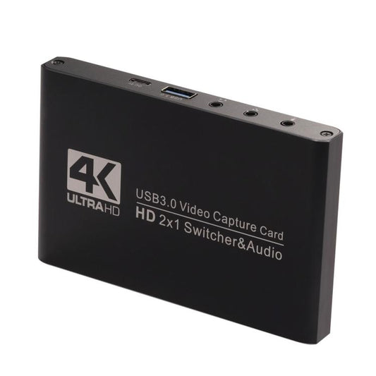 USB 3.0 HD Video Capture Card 4K Camera Computer Game Live Recording Box