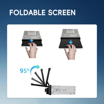 7 inch Universal Manual Retractable Screen Car MP5 Player Car Center Control All-in-One Wired Carplay, Standard, Standard+12 Light Camera