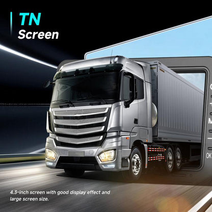 4.3 inch Digital Wireless HD 1 To 1 Reversing Display Car Center Control All-in-One Machine, With Long License Plate Holder North America, With Short License Plate Holder Europe