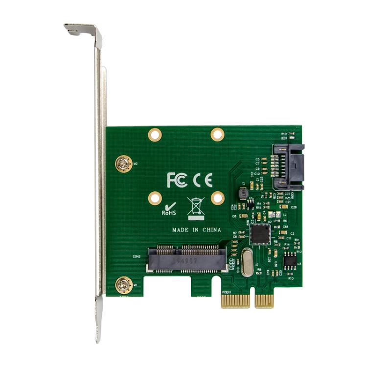 SUNWEIT ST58 PCIe X1 ASM1061 Single Port MSATA 6Gbps SSD Disk Storage Expansion Card, ST58