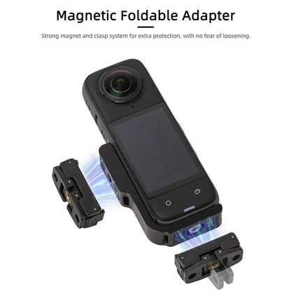 For Insta360 X5 / X4 Sunnylife X4-ZJ826 L-shape Conversion Bracket Magnetic Adaptor Expansion Accessory, X4-ZJ826