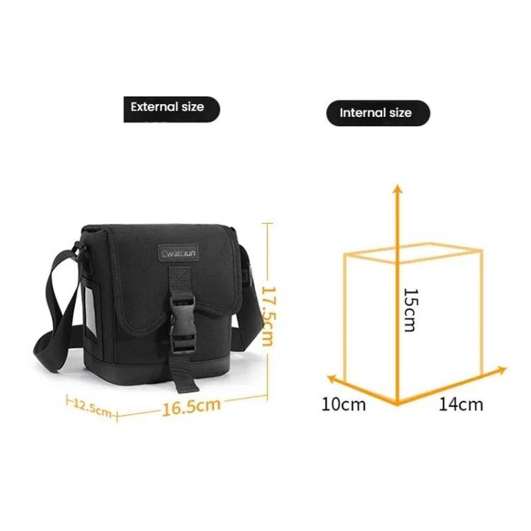 Cwatcun D186 Small Anti-scratch Lightweight Camera Shoulder Bag Camera Portable Crossbody Storage Bag, D186