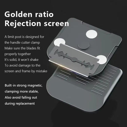 MaAnt MY-116 Magnetic Double-sided Blade Fixed Fixture Cell Phone Repair Removal Screen Shoveling Degumming Knife, MY-116
