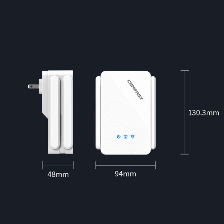COMFAST CF-XR185 V2 AX3000 WiFi 6 Extender Dual Band Gigabit Wireless Repeater, EU Plug, US Plug, UK Plug, AU Plug