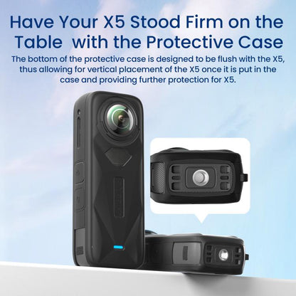 For Insta360 X5 Action Camera Protective Accessories, aMagisn Body Case+Lens Cap Black, aMagisn Body Case+Lens Cap Gray, aMagisn Body Case Black, aMagisn Body Case Gray