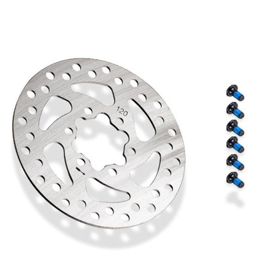 For Niu KQi3 KQi2 Electric Scooter 120mm 6-Bolt Disc Brake Rotor with Mounting Screws