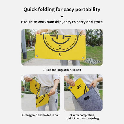 CQT 55cm Universal Reflective Drone Landing Pad Dual-Sided Waterproof Foldable Mat with Ground Pegs
