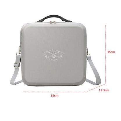 For DJI Mavic 4 Pro Fly More Combo / Creator Combo Carrying Case Durable PU Crossbody Shoulder Bag, Shoulder Bag Black, Shoulder Bag Gray