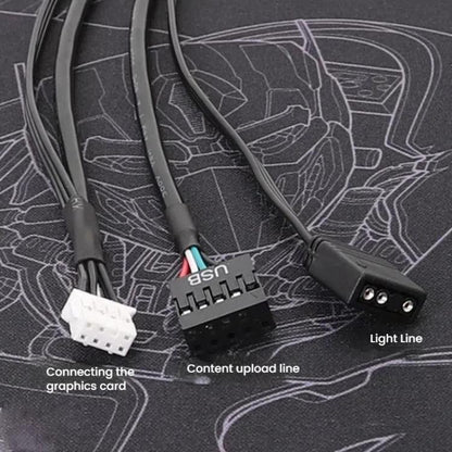 Lighting Cable Content Upload Cable for COLORFUL RTX3090TI / RTX4080 / RTX4070TI / RTX4070 / RTX4090TI / RTX4090, Lighting Cable Content Upload