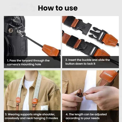 Universal Camera Shoulder Strap Double Locking Portable Camera Accessories, D193