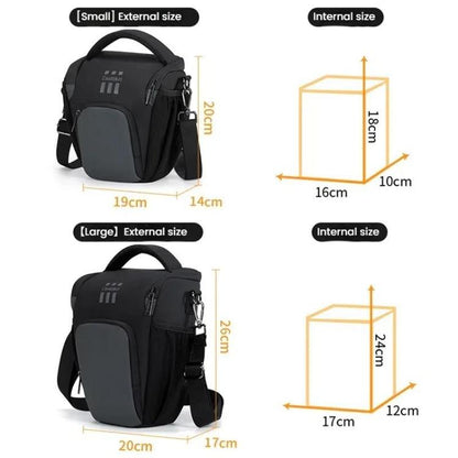 Lightweight Portable Leather Film Material Camera Crossbody Bag, Cwatcun D1 Small, Cwatcun D1 Large