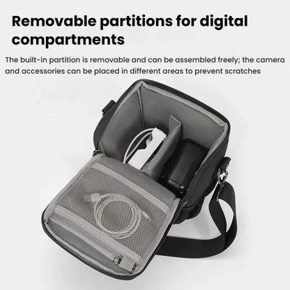 Lightweight Portable Leather Film Material Camera Crossbody Bag, Cwatcun D1 Small, Cwatcun D1 Large