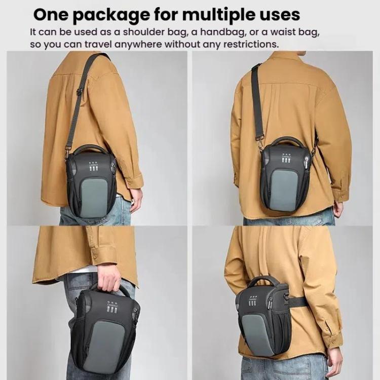 Lightweight Portable Leather Film Material Camera Crossbody Bag, Cwatcun D1 Small, Cwatcun D1 Large