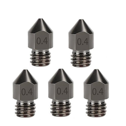 MK8 Hardened Steel Nozzle High-Temperature Resistant 3D Printer Extruder Hotend, 5pcs /Pack 1.75/0.2mm, 5pcs /Pack 1.75/0.3mm, 5pcs /Pack 1.75/0.4mm, 5pcs /Pack 1.75/0.5mm, 5pcs /Pack 1.75/0.6mm, 5pcs /Pack 1.75/0.8mm, 5pcs /Pack 1.75/1.0mm