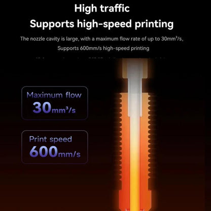 All-in-One Chrome Zirconium Copper Nozzle for Creality Ender-3 V3/K1C/K1 Max 3D Printers, 1.75/0.2mm, 1.75/0.4mm, 1.75/0.6mm, 1.75/0.8mm, 1.75/1.0mm
