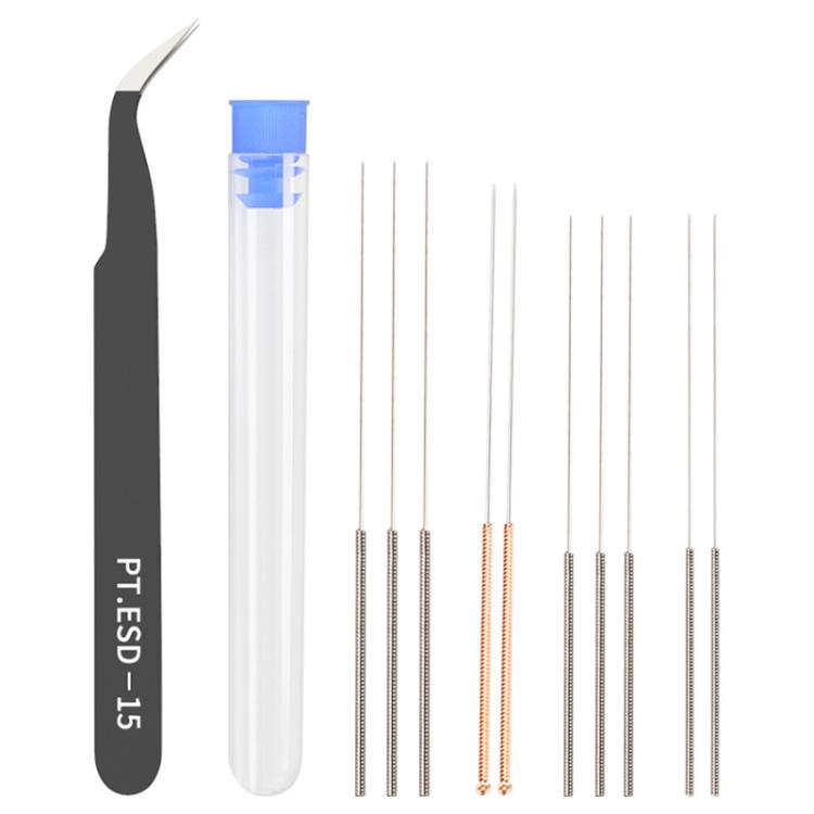 3D Printer Nozzle Cleaning Kit MK8 Nozzle 0.4mm Stainless Steel Cleaning Needle, 22 In 1, 12 In 1