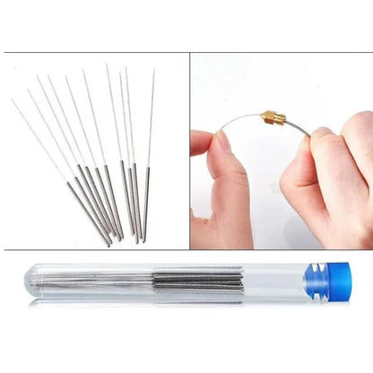 3D Printer Nozzle Cleaning Kit MK8 Nozzle 0.4mm Stainless Steel Cleaning Needle, 22 In 1, 12 In 1
