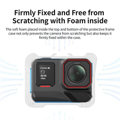 For Insta360 Ace Pro 2 / Ace Pro Camera AMagisn Quick Release Metal Cage Horizontal & Vertical Shooting Protective Frame