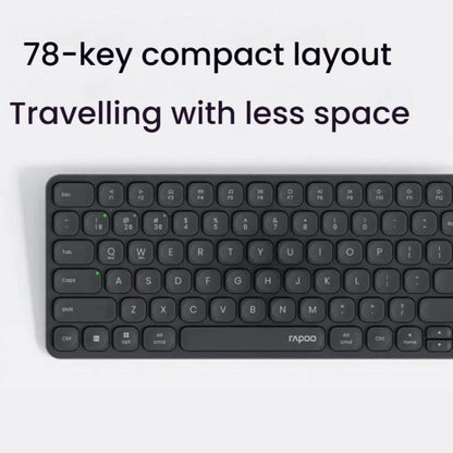 Rapoo E9000G Wireless Bluetooth Keyboard Computer Laptop Cell Phone Keyboard