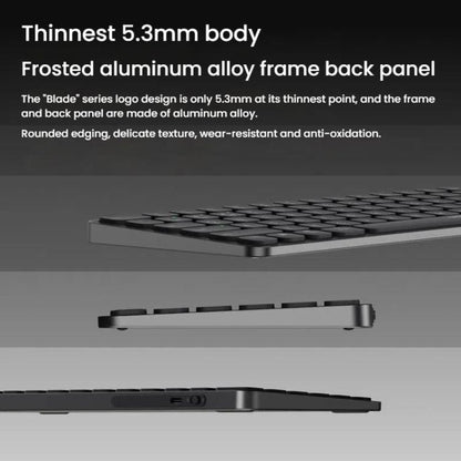 Rapoo E9050L Tri-mode Bluetooth Wireless Keyboard Silent Laptop Keyboard