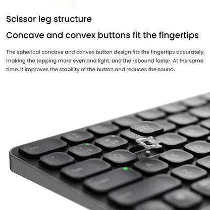 Rapoo E9050L Tri-mode Bluetooth Wireless Keyboard Silent Laptop Keyboard