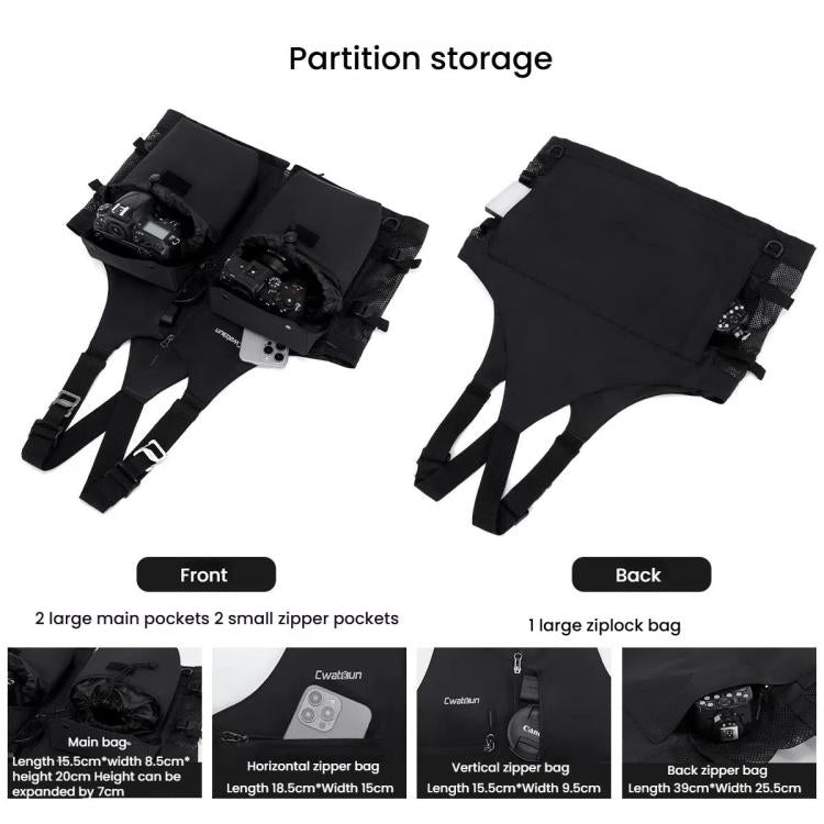 Multifunctional Vest Outdoor Lightweight Comfortable Camera Bag, D192