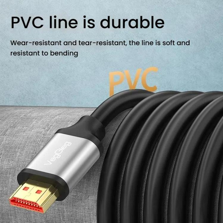 VegGieg V-H301 HDMI 2.0 HD Cable 4K 60Hz TV Set-Top Box Computer Monitor Projection Video Cable, 1.5M, 2M, 3M, 5M, 10M, 15M, 20M